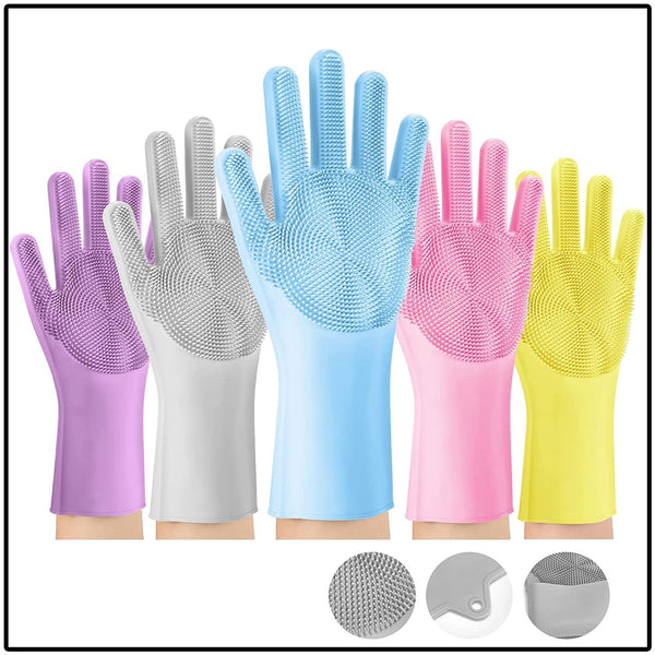 Silicon Dishwashing Cleaning Gloves