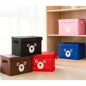 Cartoon Folding Storage Bins Quilt Basket
