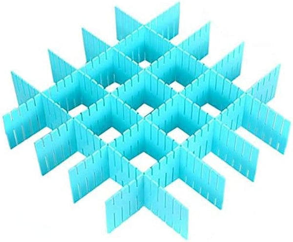 8 PCS DIY Plastic Grid Drawer Dividers Adjustable