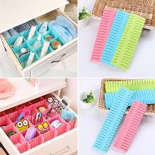 8 PCS DIY Plastic Grid Drawer Dividers Adjustable