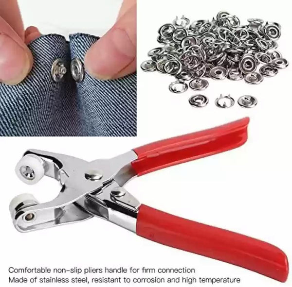 Metal Snap Button Fastener Kits Sets