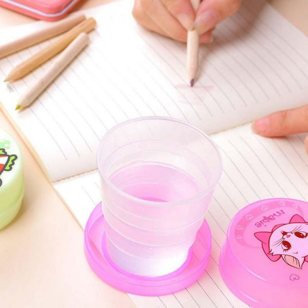 Portable folding collapsible magic cup
