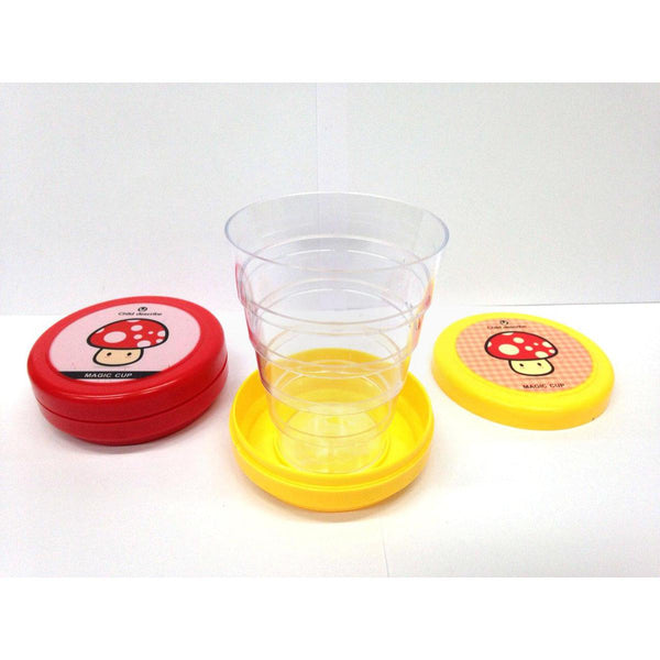 Portable folding collapsible magic cup
