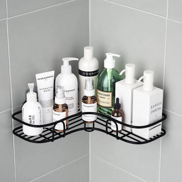 Self-Adhesive bathroom corner rack storage shelves