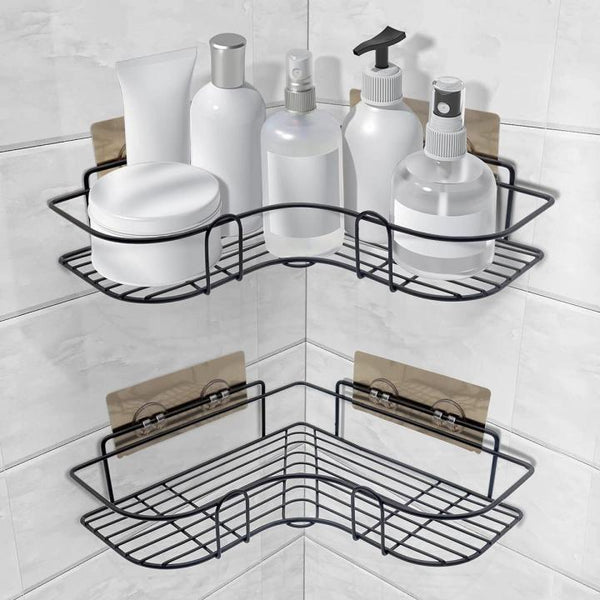Self-Adhesive bathroom corner rack storage shelves