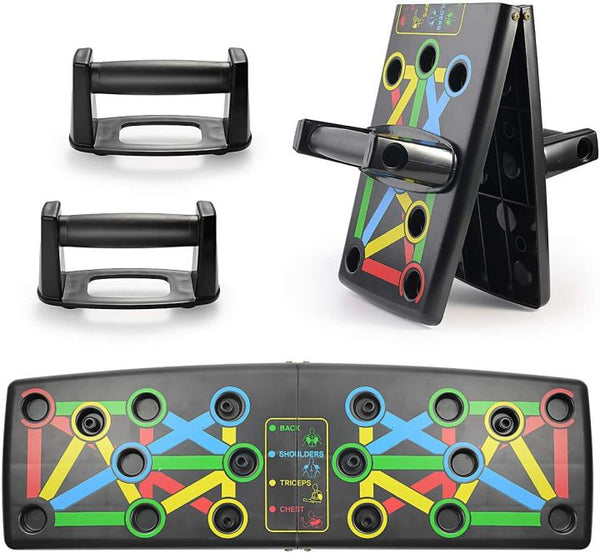 Foldable power push up board 9 in 1 home workout