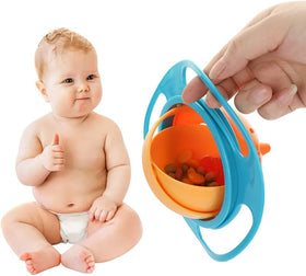 Kids magic gyro bowl 360 degree rotation spill