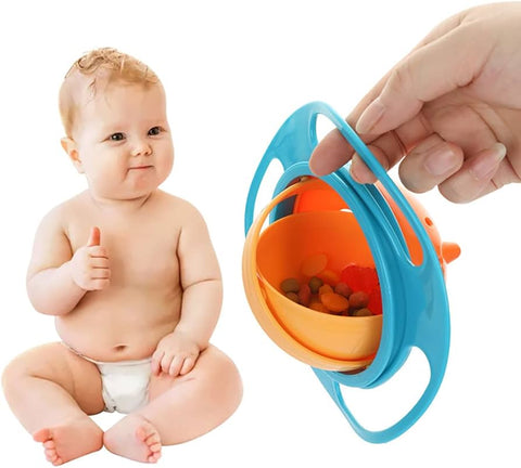 Kids magic gyro bowl 360 degree rotation spill