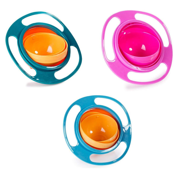 Kids magic gyro bowl 360 degree rotation spill
